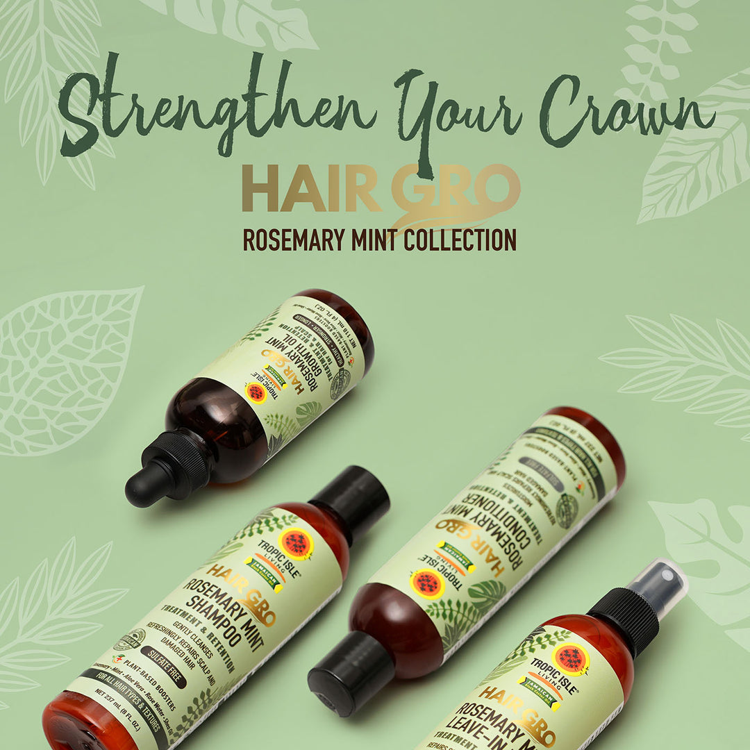 Hair Gro Rosemary Mint Growth Oil with Brush Set