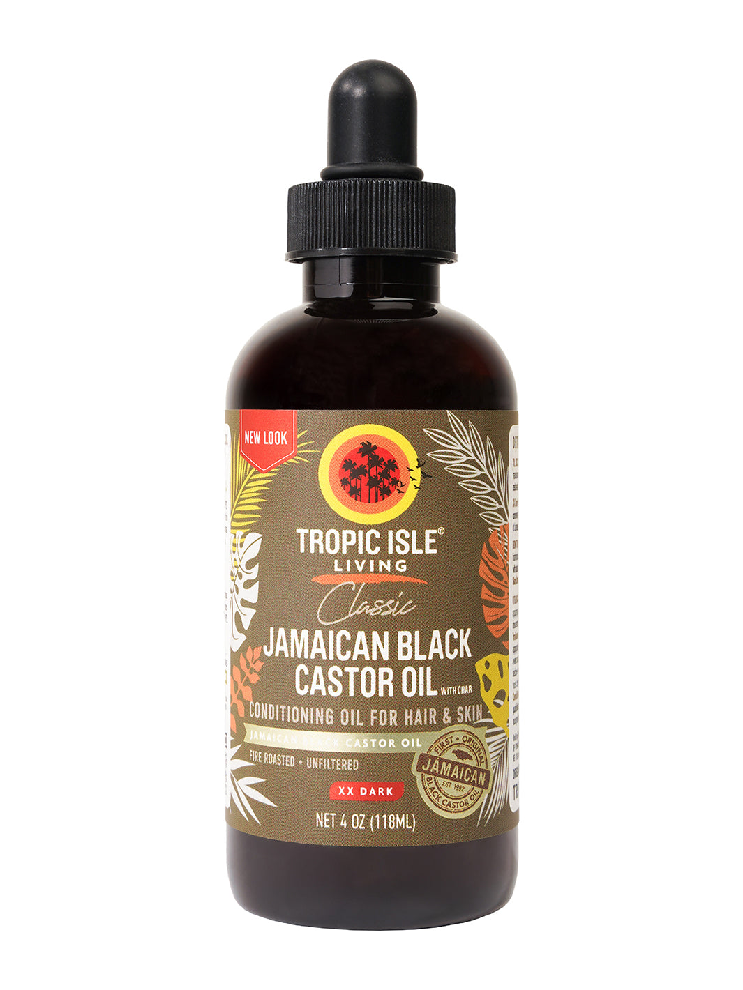Jamaican Black Castor Oil XX Dark 4oz | Tropic Isle Living