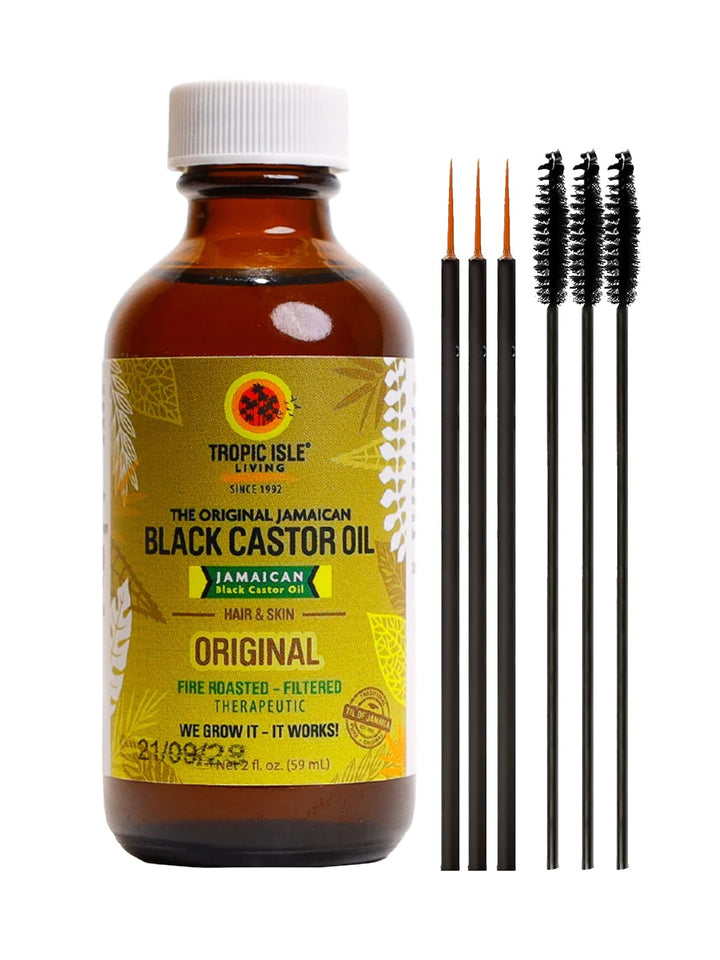 Jamaican Black Castor Oil (Original) with Brush Set