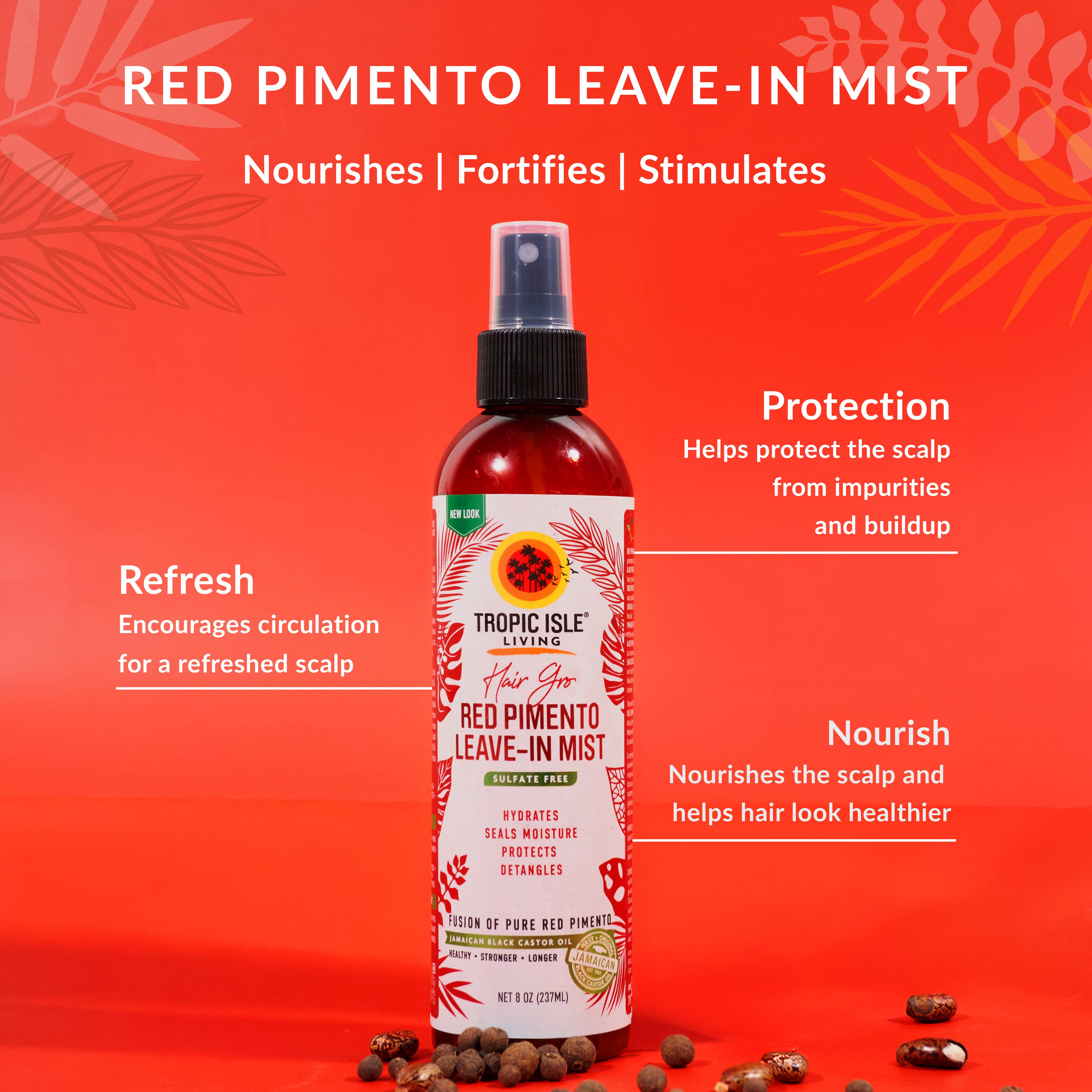 Strong Roots Red Pimento Moisture Mist 8oz | Tropic Isle Living