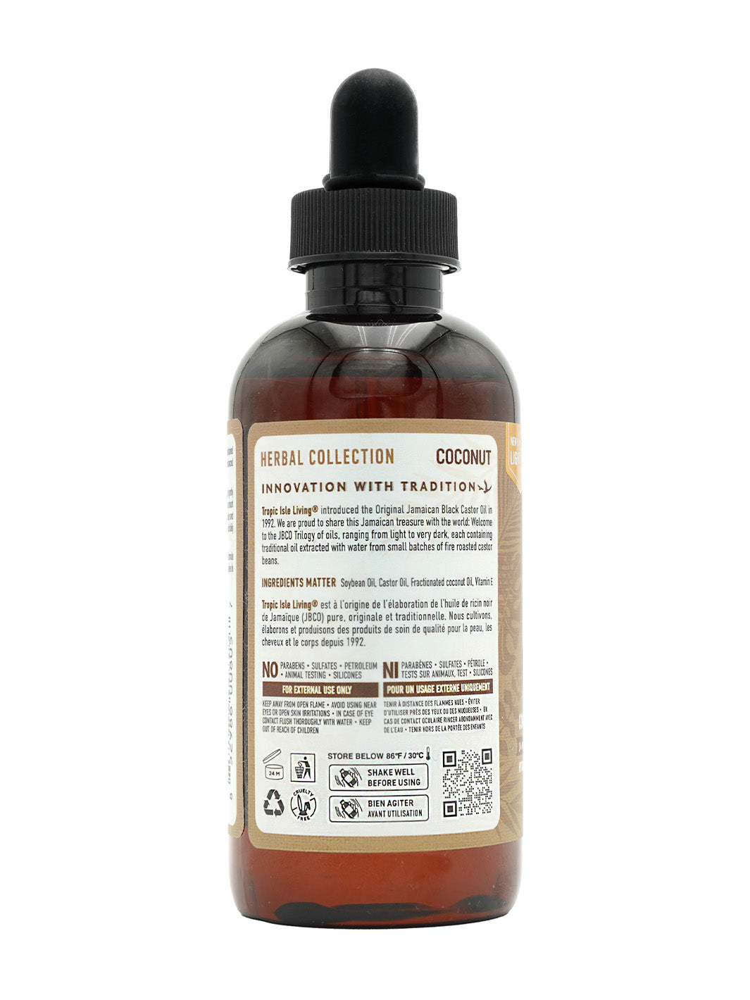 Coconut Jamaican Black Castor Oil 4oz | Tropic Isle Living