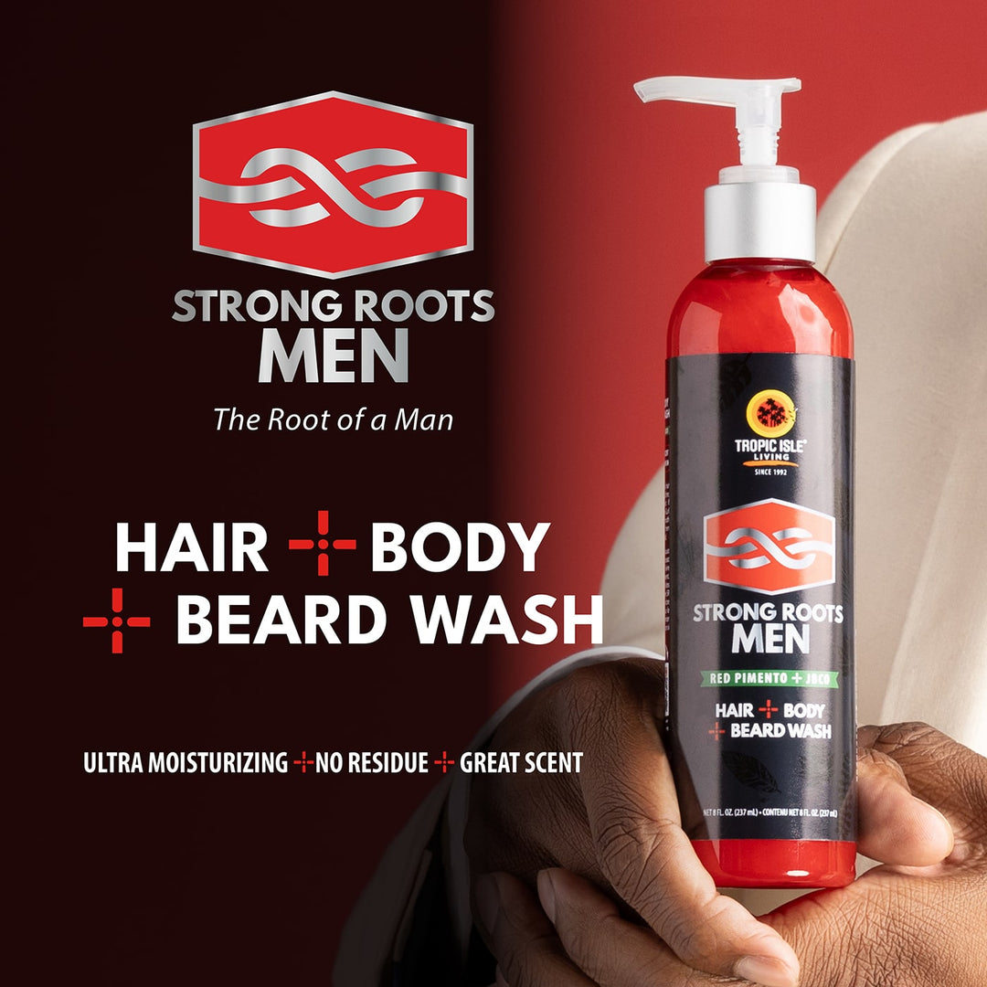 Strong Roots Men Beard + Hair + Body Wash