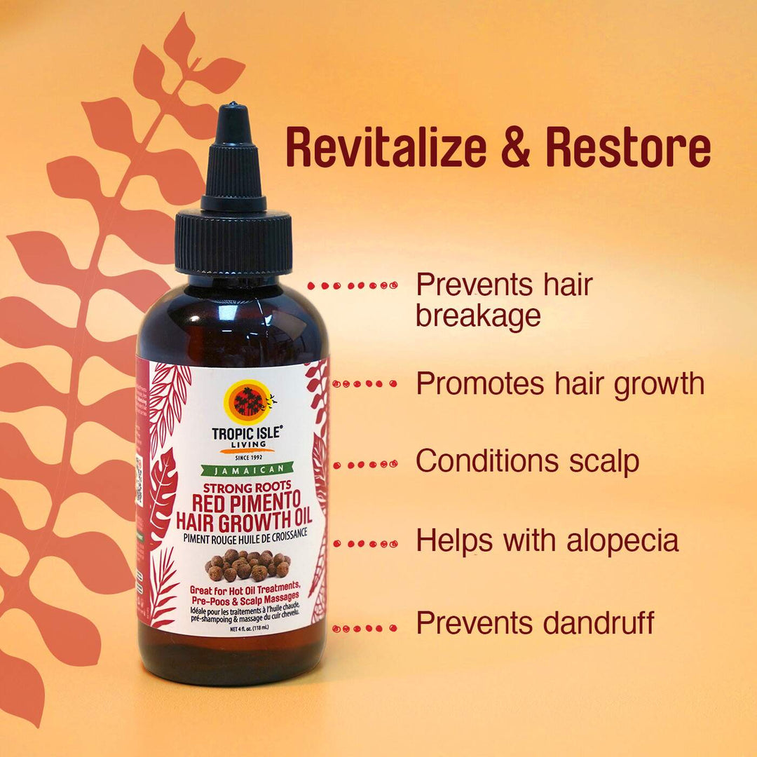 TROPIC ISLE LIVING Strong Roots Red Pimento Hair Growth Oil (4oz) TROPIC ISLE LIVING Strong Roots Red Pimento Hair Growth Oil (4oz)