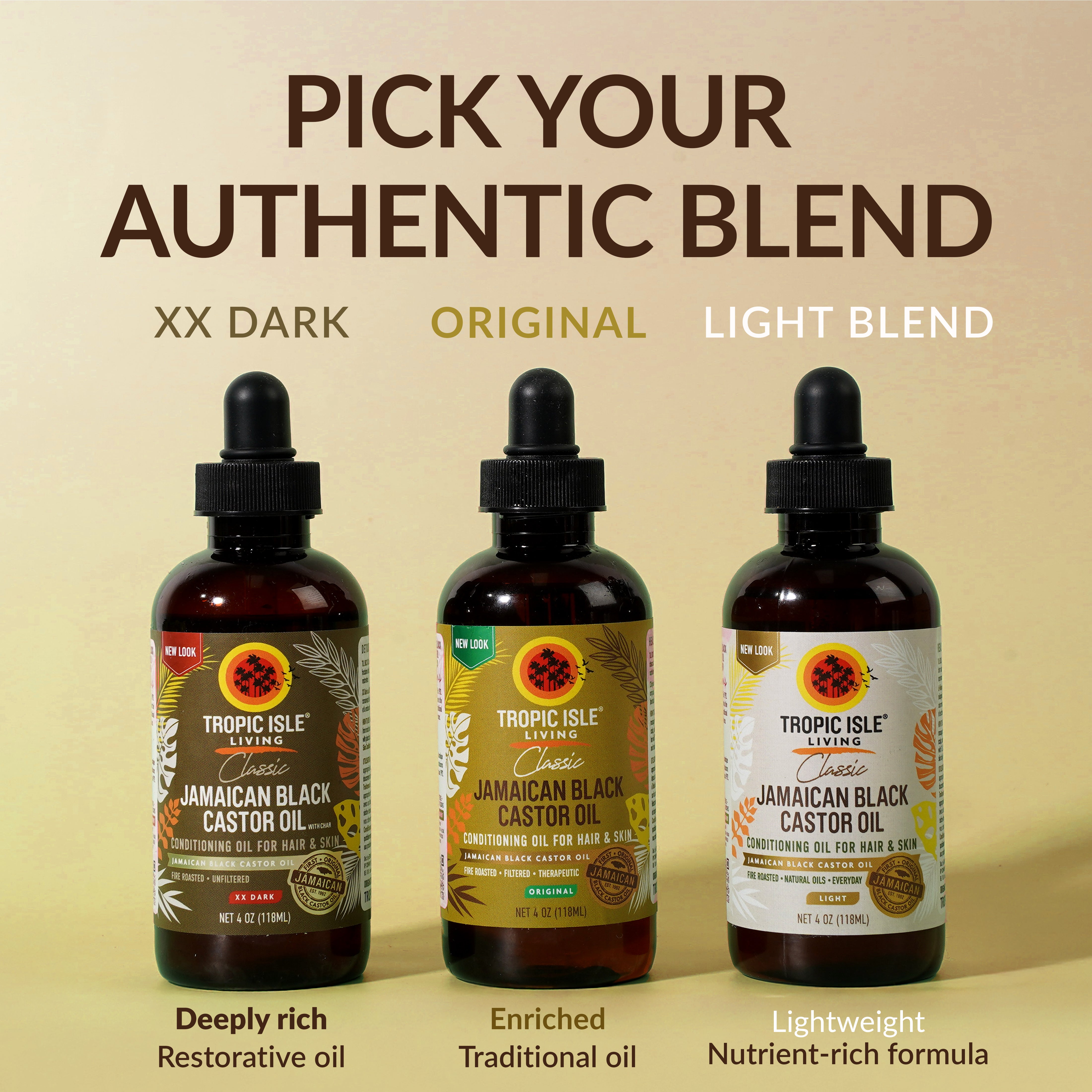 Jamaican Black Castor Oil (XX Dark) with Brush Set – Tropic Isle