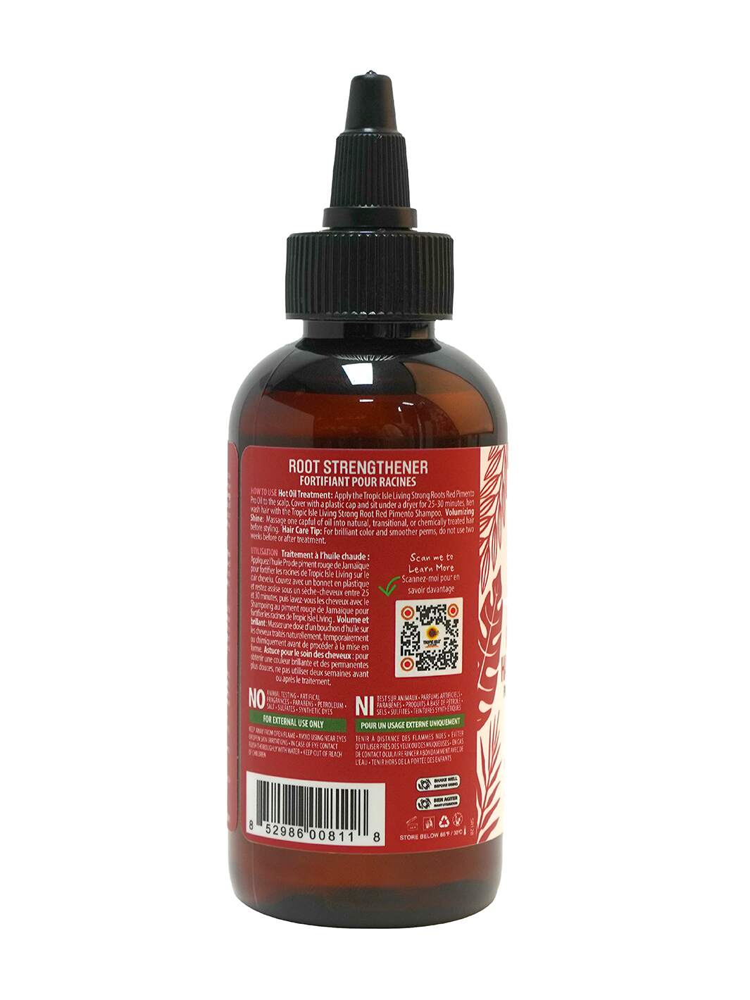Strong Roots Red Pimento Hair Growth Oil 4oz Tropic Isle Living