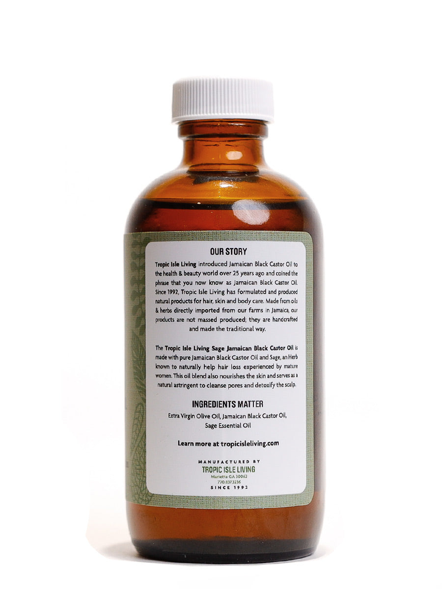Tropic Isle Living Sage Jamaican Black Castor Oil 4oz Ingredients