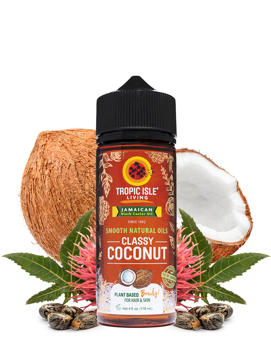 Tropic Isle Living Smooth Natural Oil Classy Coconut 4oz ingredients imaget