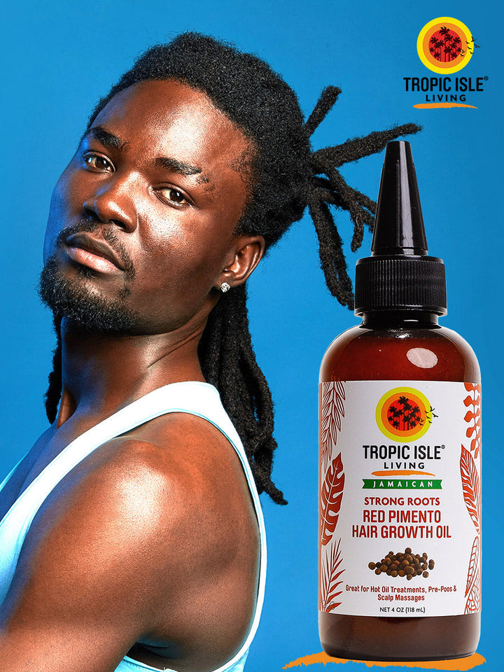 Tropic Isle Living Strong Roots Red Pimento Hair Growth Oil 4oz for dreadlocks